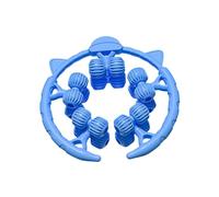JAYIOLA Rullo Massaggiante Circolare con 20 Ruote per Gambe E Muscoli Design Ergonomico Materiale Resistente PP Maneggevole Adatto per Esercizio Fisico E mas, Blu