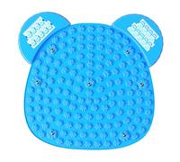 JAYIOLA Tappetino per massaggio ai piedi, cuscinetto sensoriale, particelle per agopressione, rilassa i punti del piede, tappetino per agopuntura per studenti, Blu