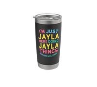Jayla Here Doing Jayla Cose Divertente Jayla Nome Bicchiere termico in acciaio inox doppia parete