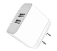 Jaym, Caricabatterie doppio USB-A 12 W 2,4A spina US, Bianco