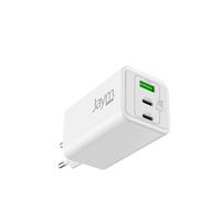JAYM Caricabatterie GaN 100 W ultra potente - 2 x USB-C + 1 x USB-A - Ricarica rapida MacBook Pro 13/14/16, iPad Pro M4, iPhone 17/16/15, Samsung Galaxy S26/S25, Google Pixel 10 e PC portatili USB-C