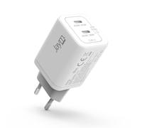 JAYM Caricabatterie USB C 65W GaN Ricarica Rapida PD PPS per iPhone 17 16 15, Samsung Galaxy S26 S25 S24, Xiaomi, Google iPad, PC portatile compatto, certificato GRS - Bianco