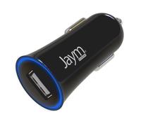 Jaym, Caricatore auto USB-A 5W 1A compatto e leggero contro sovratensione, Nero