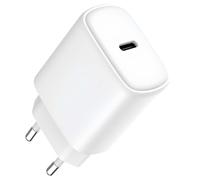 Jaym, Caricatore da parete rapido USB-C 20W 3A Power Delivery e PPS, Bianco