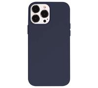 Jaym, Cover per iPhone 13 Pro Max Premium Silicone Microfibra, Blu