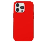 Jaym, Cover per iPhone 13 Pro Max Premium Silicone Microfibra, Rosso