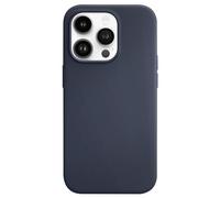 Jaym, Cover per iPhone 14 Pro Max Premium Silicone Microfibra, Blu