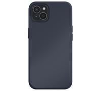 Jaym, Cover per iPhone 15 Plus Premium Silicone Microfibra, Blu
