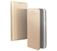 Jaym, Custodia folio per iPhone 15 Plus magnetica funzione supporto, Oro