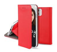 JAYM - Custodia Folio rossa compatibile con [SAMSUNG GALAXY S24 PLUS] - Chiusura magnetica - Funzione Cinema Stand - Custodia per carte di credito inclusa - Nouvo