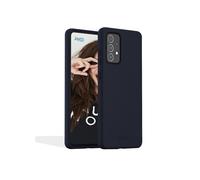 JAYM - Custodia in silicone blu premium per Samsung Galaxy A03s - 100% silicone e microfibra - rinforzata e ultra morbida - Nouvo