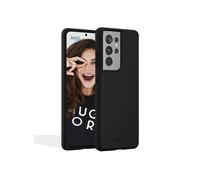 JAYM - Custodia in silicone nero premium per Samsung Galaxy S22 Ultra - 100% silicone e microfibra - rinforzata e ultra morbida - Nouvo
