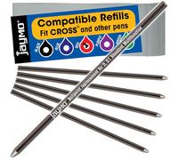 Jaymo Ricambio per Cross 8518 e Schmidt 635 - Misura 67 mm di lunghezza - D (D1) Standard Multifunzione Mini Penna a sfera Refill - 6 Rosso