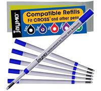 Jaymo Ricambio per Cross Slim 8783 - Misura 102 mm di lunghezza - Ricarica per penna a sfera - 6 blu