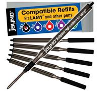 Jaymo Ricambio per Lamy M16 1200150 - Misura 4,17 pollici / 106 mm di lunghezza - Ricarica per penna a sfera - 6 nero
