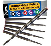 Jaymo Ricambio per Montblanc 116215 - Misura 98 mm di lunghezza - Ricarica per penna a sfera - 6 rosso