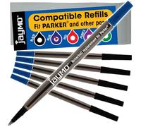 Jaymo Ricambio per Parker Quink 1950324 - Misura 116 mm di lunghezza - Ricarica per penna a sfera - 6 blu