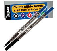 Jaymo Ricambio per Parker Quink 1950324 - Misure 116 mm di lunghezza - 2 blu