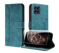 JayModCase Cover per Samsung Galaxy M33 5G, Flip In Pelle PU Custodia con Pellicola Protettiva Supporto Slot Schede Protezione Integrale Chiusura Magnetica per Galaxy M33 5G (Verde)
