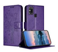 JayModCase Custodia per Samsung Galaxy M31 /M21S /F41, Flip Portafoglio Pelle Cover con [Slot Schede] [Magnetico] [Cavalletto] Antiurto Compatibile con Samsung M31 - Viola inchiostro
