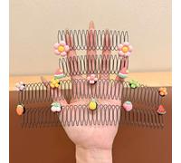 Jayne Hughes Novaspire Stretchable Invisible Wire Hair Comb Clips, U Shape Hair Finishing Fixer Comb Hairs Pin, Easy Bangs & Updos, Conquer Hairs (Style D (4PCS))