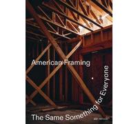 Jayne Kelley American Framing (Tascabile)