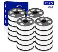 JAYO 20KG Bianco PETG 1,75mm Filamento per stampante 3D 1,1KG Elevata tenacità