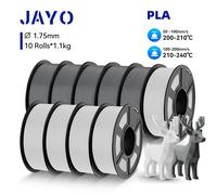 JAYO 5.5KG/10KG 3D filamento PLA Nero/Bianco/Grigio 1.75mm 1.1KG/SET 3D consumo