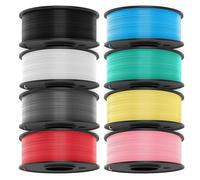 JAYO Filamento PLA Meta 1,75 mm, filamento per stampante 3D, in PLA multicolore, bobina da 250 g, confezione da 8 pezzi, totale 2 kg