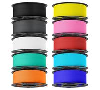 JAYO Rapid Matte PETG Filamento 1,75 mm, set da 10 pezzi, multicolore A, totale 11 kg (1,1 kg/bobina x 10), filamento per stampanti 3D ad alta velocità, 50-600 mm/s, precisione dimensionale +/- 0,02
