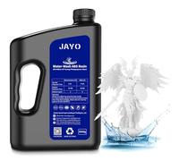 JAYO Resina Lavabile in Acqua ABS-Like 3KG, Resina per Stampante 3D 405nm UV Standard Resina Fotopolimerica Rapida per Stampante 3D LCD/DLP/SLA, Alta Precisione, Non Fragile, Basso Odore, Bianco 3000g