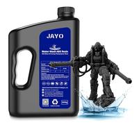 JAYO Resina Lavabile in Acqua ABS-Like 3KG, Resina per Stampante 3D 405nm UV Standard Resina Fotopolimerica Rapida per Stampante 3D LCD/DLP/SLA, Alta Precisione, Non Fragile, Basso Odore, Nero 3000g
