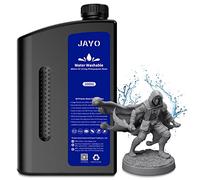 JAYO Resina per stampante 3D lavabile in acqua da 2 kg, resina 3D a polimerizzazione rapida per stampante 3D LCD/DLP/SLA 4K/6K/8K, resina standard a polimerizzazione UV 405nm, 2000g, Grigio Scuro