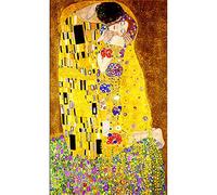 Jayogo Diamond Painting 5D, Diamond Painting Kit Completo Il bacio di Gustav Klimt, di Strass Ricamo Artigianato per Adulti, per cameretta da letto del soggiorno 40x80cm