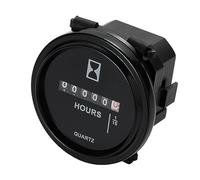 Jayron DC 8V a 80V rotondo quarzo contaore, contaore meccanico, impermeabile per barca motore equitazione tosaerba trattore cingolato Dozer UTV Golf Cart