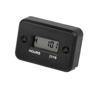 Jayron IP68 Contaore per Generatore Idropulitrice Motore Benzina, Nero | Ore 99.999 h, corpo IP68, cavo 1,1 m, lettura filo candela, generatore, idropulitrice, pompa, rasaerba, ATV, non diesel