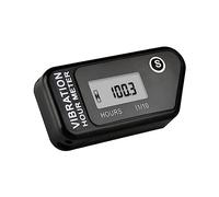 Jayron JR-HM016B Indicatore Contaore Digitale Wireless LCD Vibrazione Attivata,per Tutte le Macchine Vibranti,Compressore d'aria,Generatore,Moto d'acqua,Tosaerba,Motosega