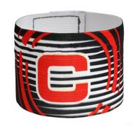 Jayruit Fascia da capitano regolabile elasticizzata da calcio con anello antiscivolo per rugby, hockey, netball, basket, allenamento per sessioni unisex