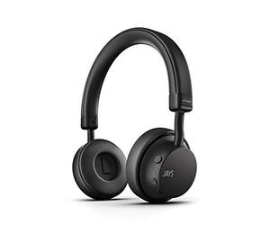 Jays a-Seven - Cuffie on-ear wireless con microfono integrato, Bluetooth, Qualcomm aptX, 25 ore di batteria, colore: Nero