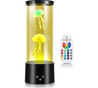 Jayseuw LED Medusa Lampada Lava 12 colori 4 modalità di luce Stress Anxiety Relief Telecomando Home Decor Lampada Subacquea Ocean Style Luce notturna accogliente