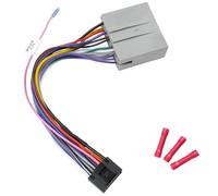 Jayubien Adattatore cablaggio stereo compatibile con Ford F-150/250/350 Expedition Focus Escape Mustang Explorer Lincoln Mercury No AMP, connettore ISO Android a 16 pin a cavo per autoradio a 24 pin