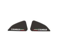 JAYWIS Adesivo Per Serbatoio Carburante Laterale Per Ducati Scrambler 800 2015-2022. Stampe Riflettenti, Effetto Fibra Di Carbonio. gas serbatoio pad(Nero 4)
