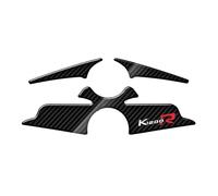 JAYWIS Adesivo per Serbatoio Carburante Moto Carbon-Look Top Triple Morsetto Giogo Decalcomania Decorare per B&M&W K1200R K1200R Versione Sport Fino al 2010