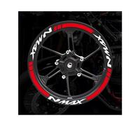 JAYWIS Decalcomanie per Cerchioni Adesivo per Mozzo Ruota Moto Scooter Rim Stripe Decalcomanie Accessori Moto per Yamaha NMAX N Max N-Max 155 125 Adesivi per Ruote (Colore : 8)