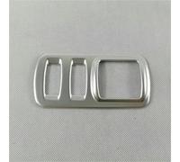 JAYWIS Set per Interni Adesivo per Interni Auto per Captur E per Clio 4 2014-2018, Interruttore di Regolazione Fari Sinistro, Copertura del Pulsante di Comando(Argento)