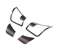 JAYWIS Set per Interni Adesivo per Interni Auto per Mercedes per Benz Classe C E Coupé C204 W207 09-16, Maniglia per Interruttore di Blocco Schienale Sedile Anteriore(Nero)