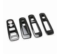 JAYWIS Set per Interni Adesivo per Interni Auto per Peugeot 308, Pannello Pulsanti Alzacristalli, Rivestimento Console Centrale(Nero)