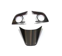 JAYWIS Set per Interni Adesivo per Interni Auto per Toyota, per Corolla E210 E per Camry XV70 2018-2023 Copertura per I Pulsanti di Comando del Volante(Wood)