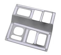 JAYWIS Set per Interni Adesivo per Interni Auto per Toyota per Tundra 2014-2017 2018 2019, Cornice di Copertura per Pulsante Interruttore Fari(Argento)