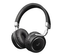 JAZ Cuffie Stereo Wireless Samba, Pieghevoli con Tasti Multifunzione, Microfono Integrato, Ingressi AUX e Micro USB, Modalità Risparmio Energetico, Finitura in Metallo